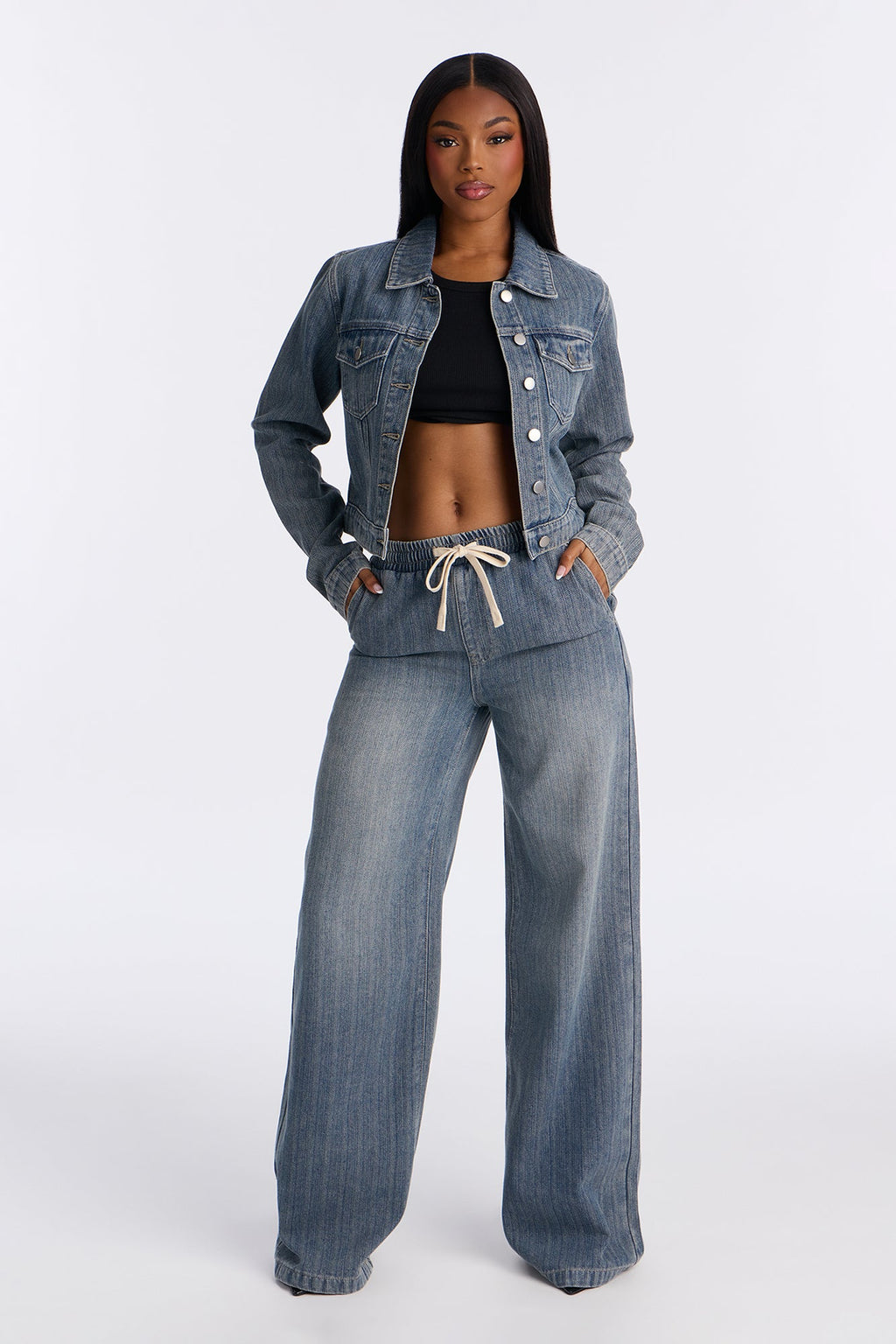 Want No Smoke Denim Jacket - Vintage Wash