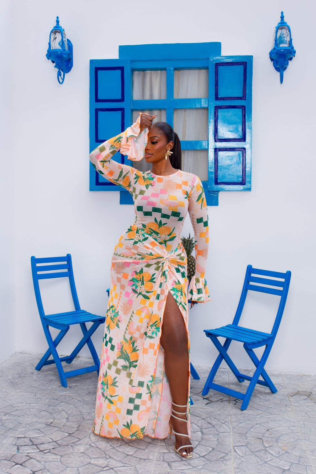 Milan Mesh Dress (Tropicália)