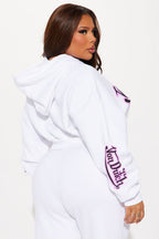 Von Dutch Graffiti Cropped Hoodie