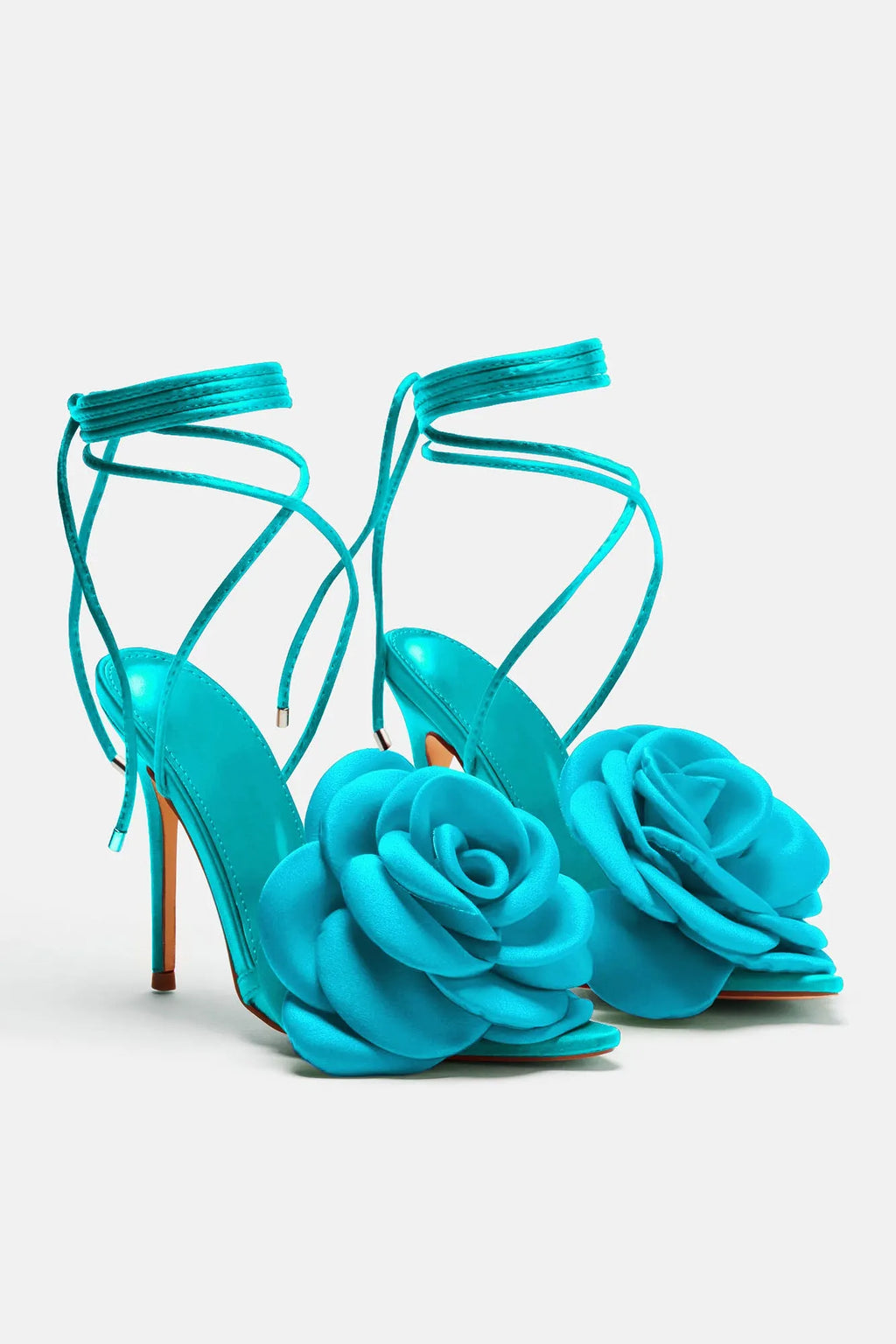 Love Is Blooming Heeled Sandals - Black