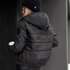 Damen lässige, warme Jacke mit Kapuze