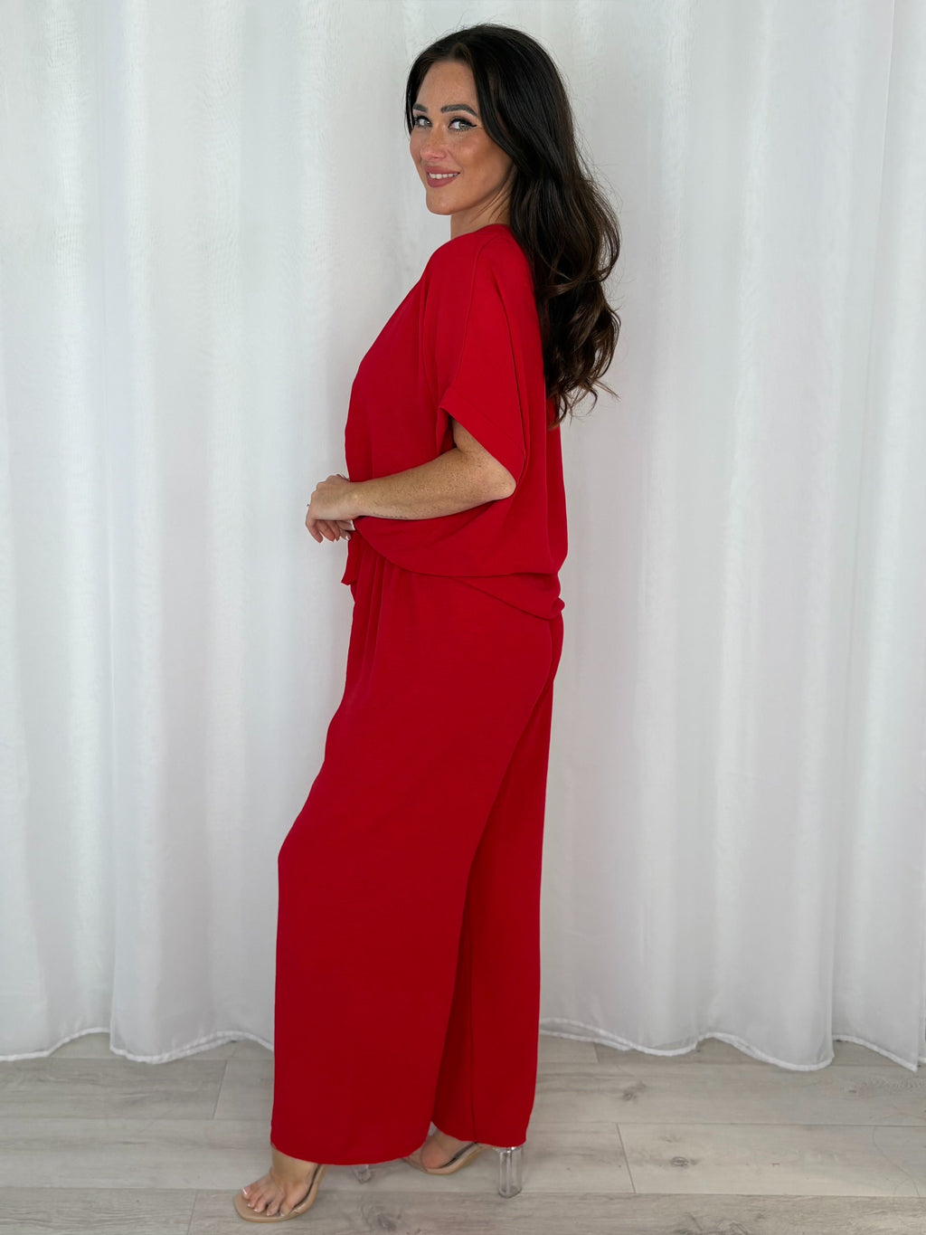 Tie Up Button Down Top And Trouser Co-Ord (5 Colours)