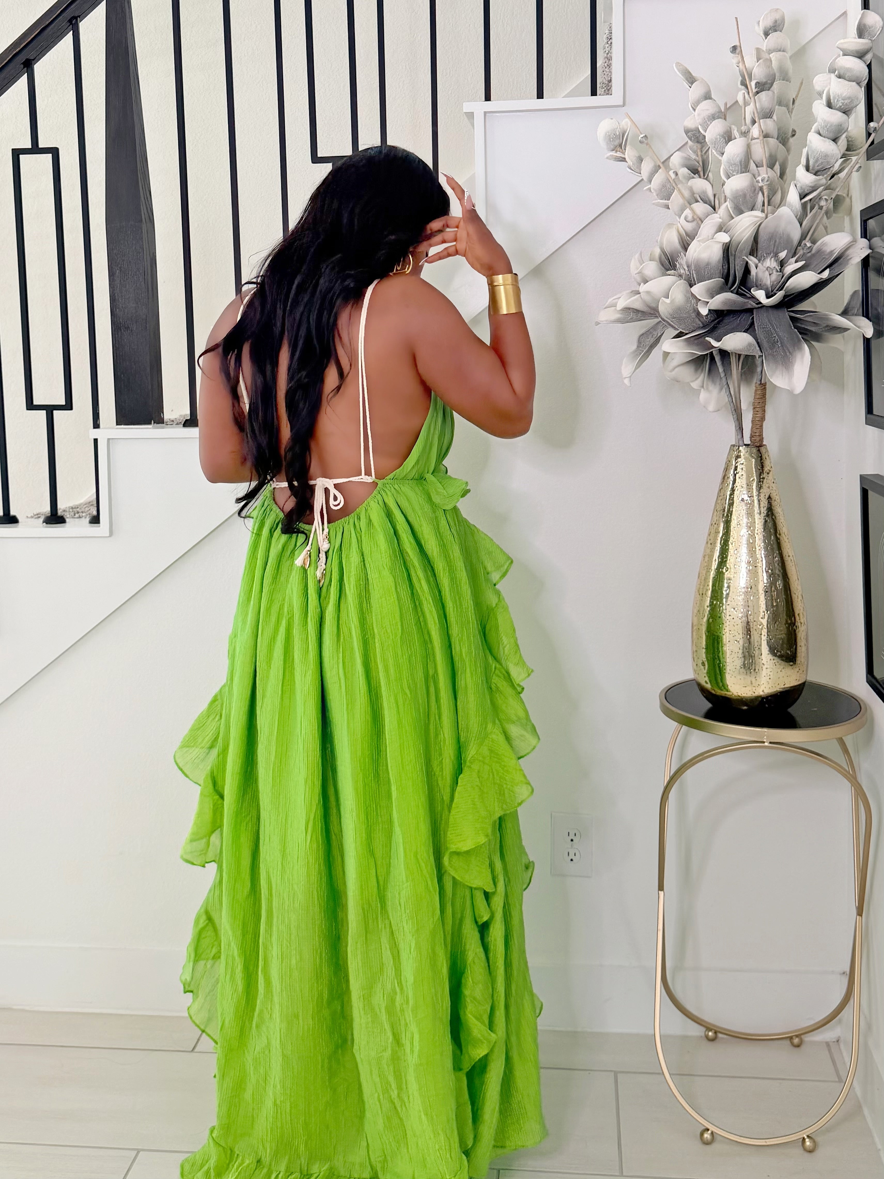 EMERALD ENVY MAXI DRESS