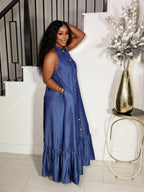 ENDLESS SUMMER MAXI DRESS (DENIM BLUE)