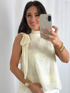 Halter Neck Top With Bow (2 Colours)