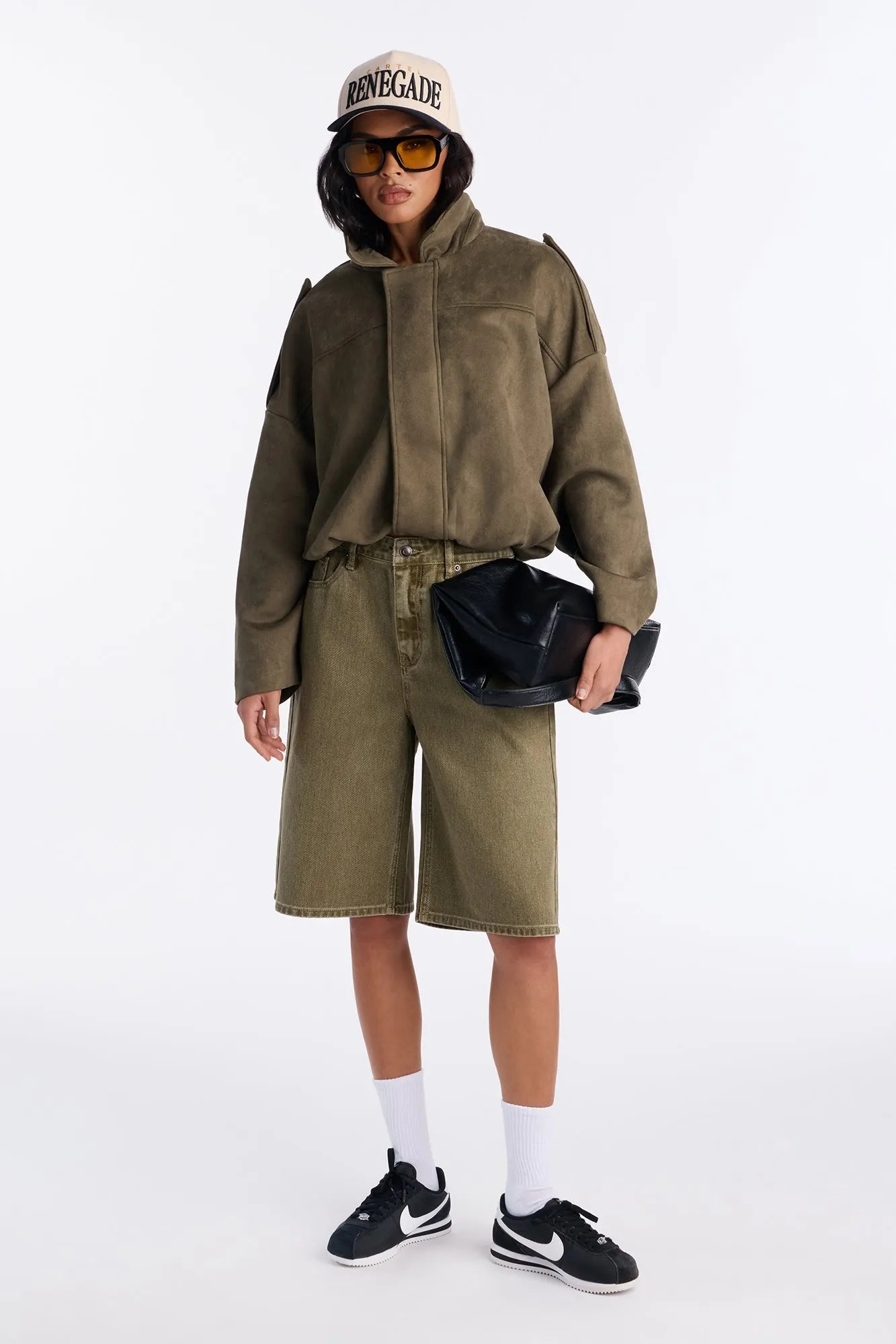 Sophie Classic 90's Denim Jorts - Brown