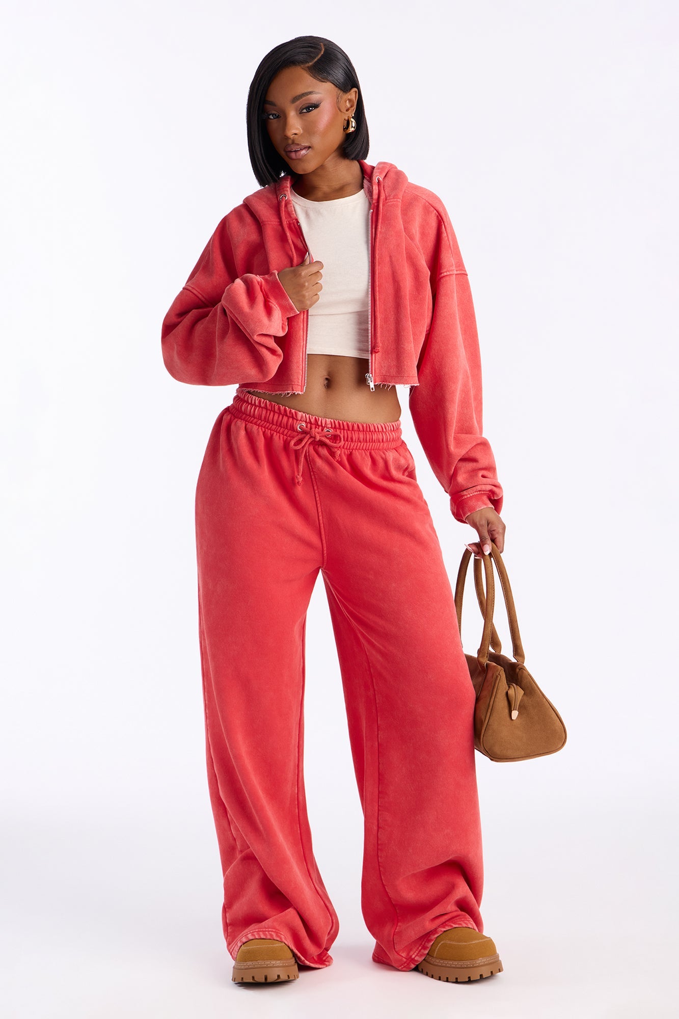 On The Go Fleece Pant Set