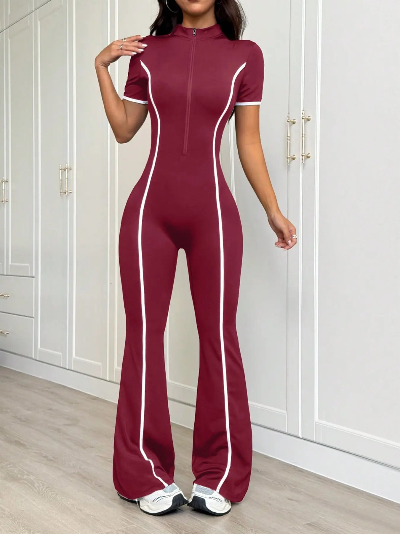 Women's Sporty Jumpsuit, Yoga Onesie, Workout Jumpsuit, Sporty Comfy Jumpsuit, Sports Jumpsuit, Comfortable & Stylish Activewear, Perfect for Gym & Casual Wear, All-Season Fashion, Sportswear Jumpsuits