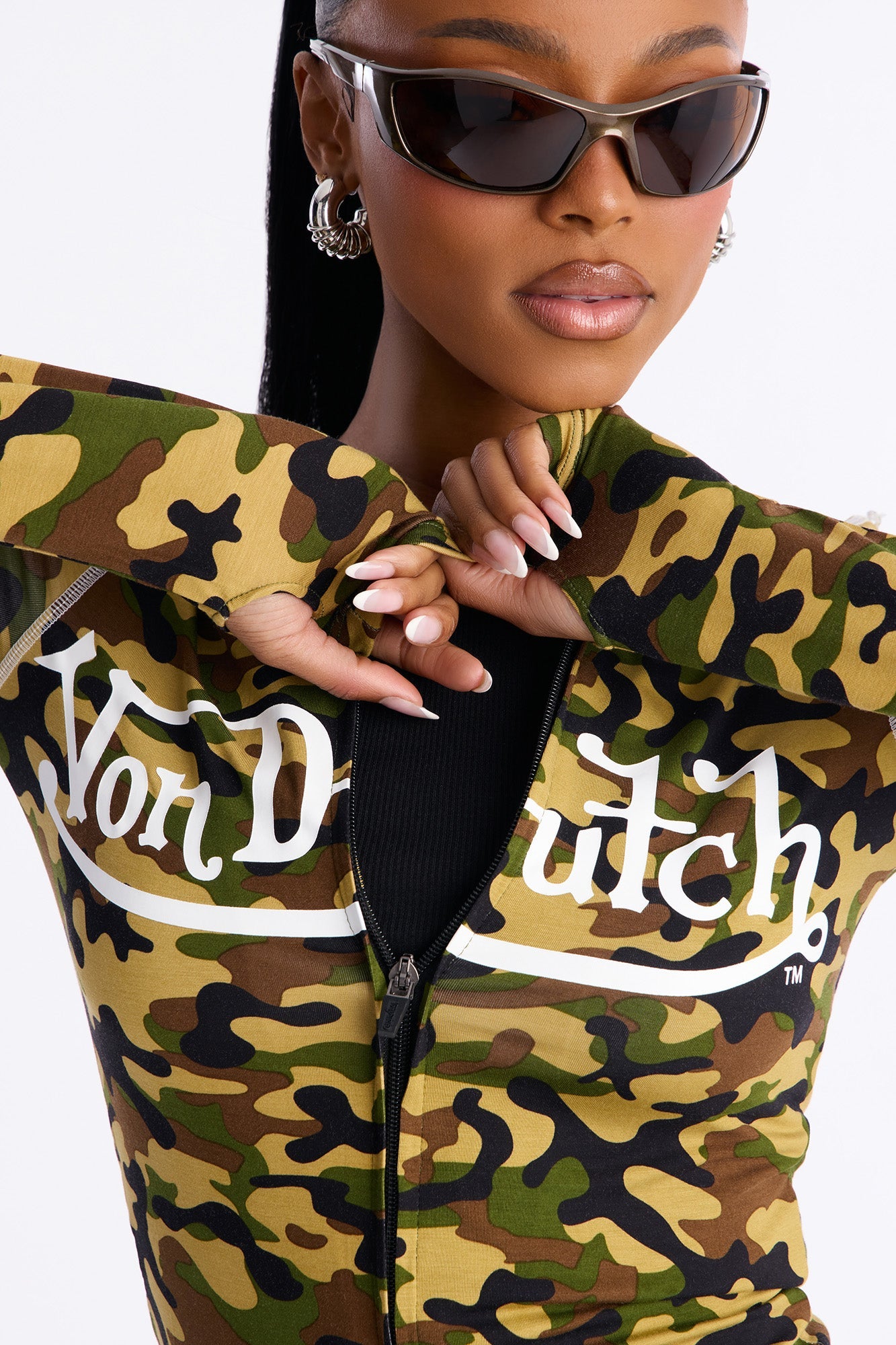 Von Dutch Camo Lounge Pant Set - Camouflage