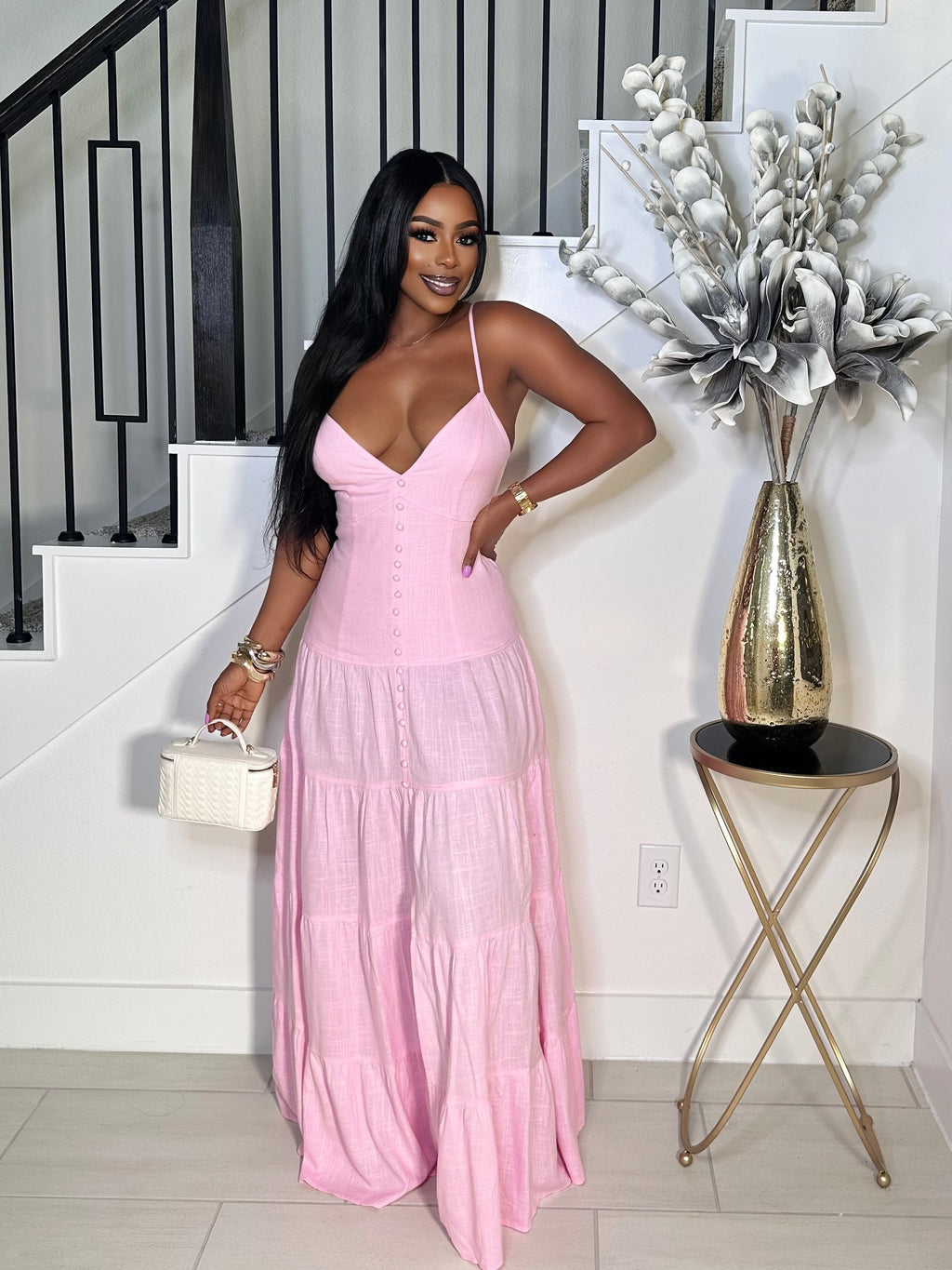 SOFT SUMMER LINEN MAXI DRESS