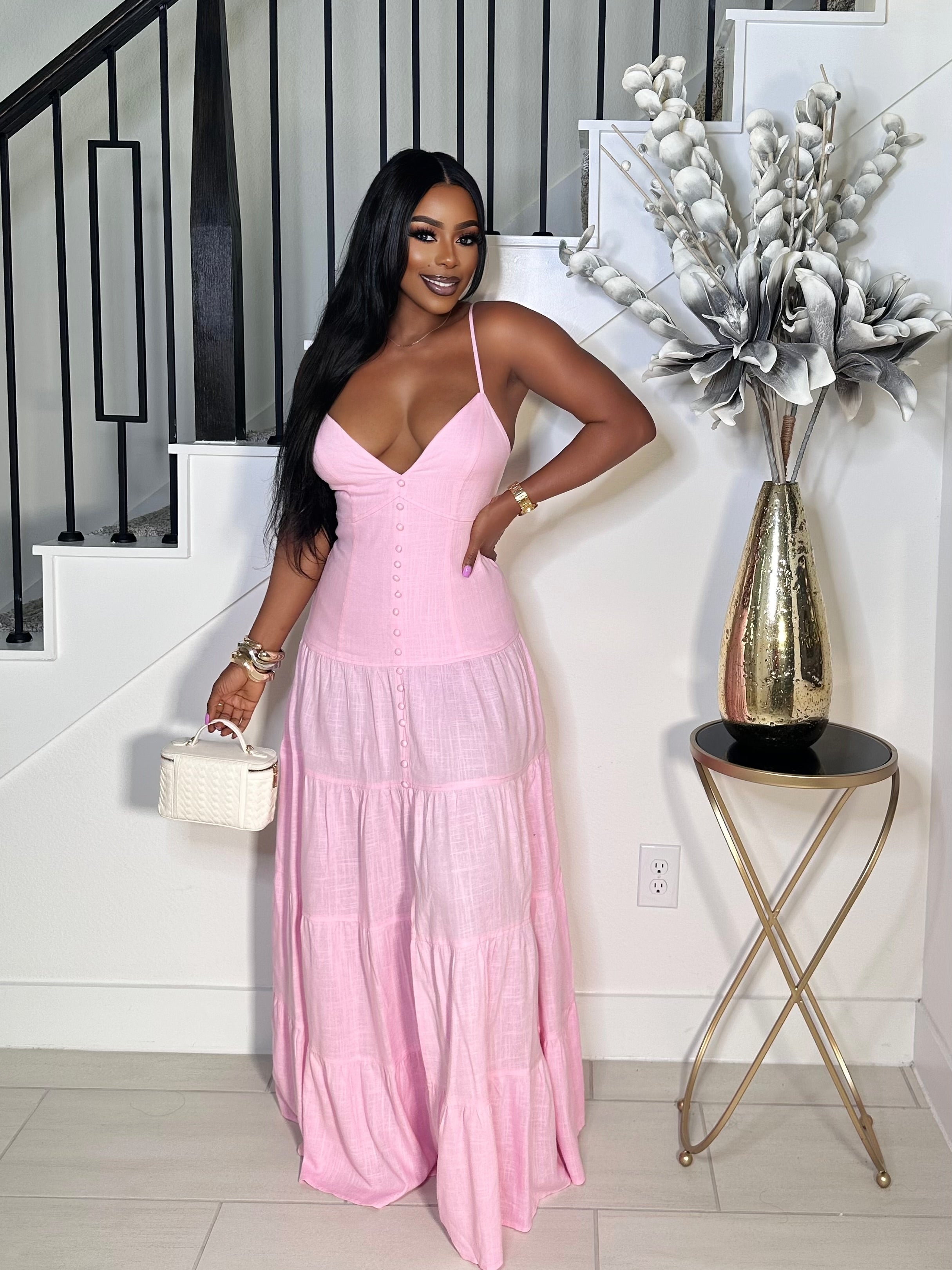 SOFT SUMMER LINEN MAXI DRESS