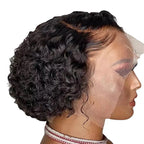 Short Curly Hair Frontal Lace Wigs
