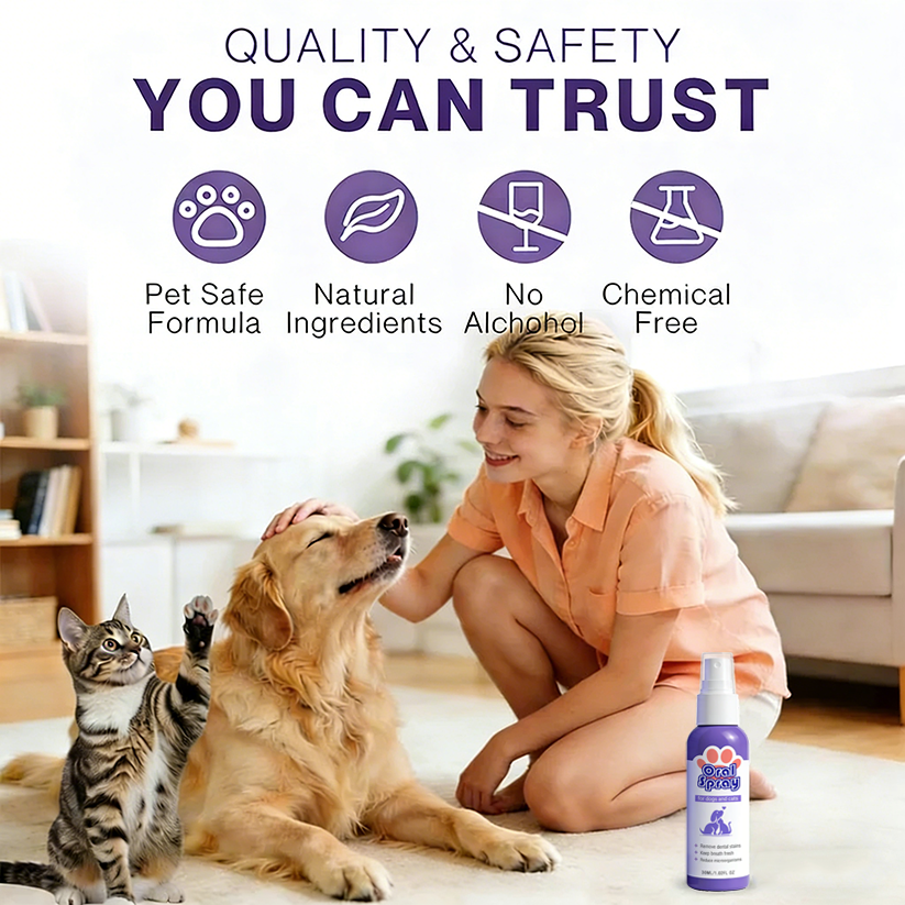 Skavix™ Oral Spray for Pets ✅FDA Approved | Freshens Breath, Removes Tartar, Promotes Gum Regeneration, and Stabilizes Teeth