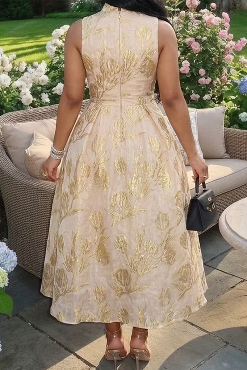 Women's Vacation Style Printed Maxi Dress