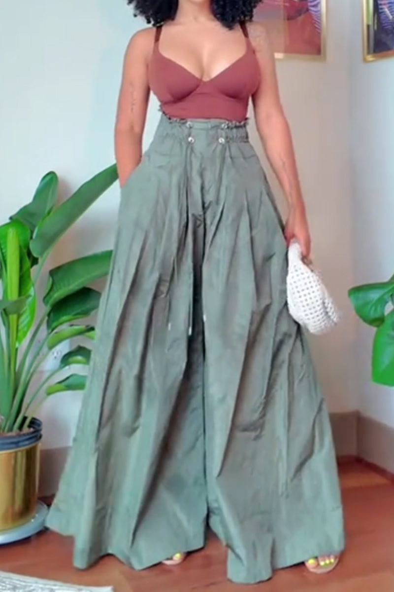 Women's Loose Wide Leg Drawstring Pants