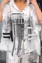 Women's Casual Loose Fit Printed Shirt Top Or Printed Loose Fitting Wide Leg Trousers