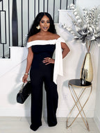 SHUT IN DOWN BOWTIE JUMPSUIT