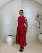 Ciel Lace Dress (Scarlet Noir Lace)