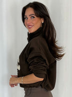 NYC Cinched Bottom 1/4 Zip Sweatshirt (2 Colours)