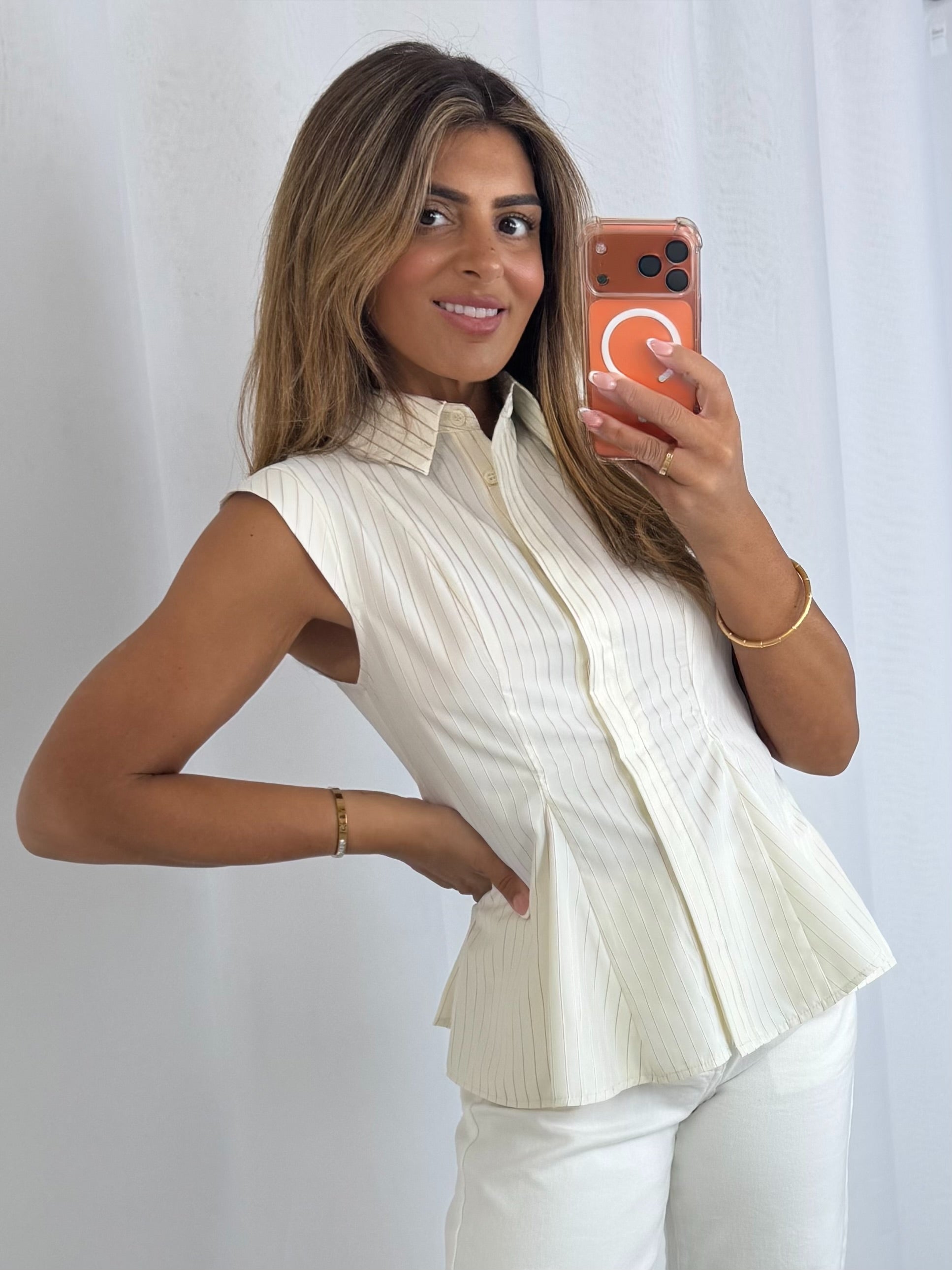 Cap Sleeve Shirt (2 Colours)