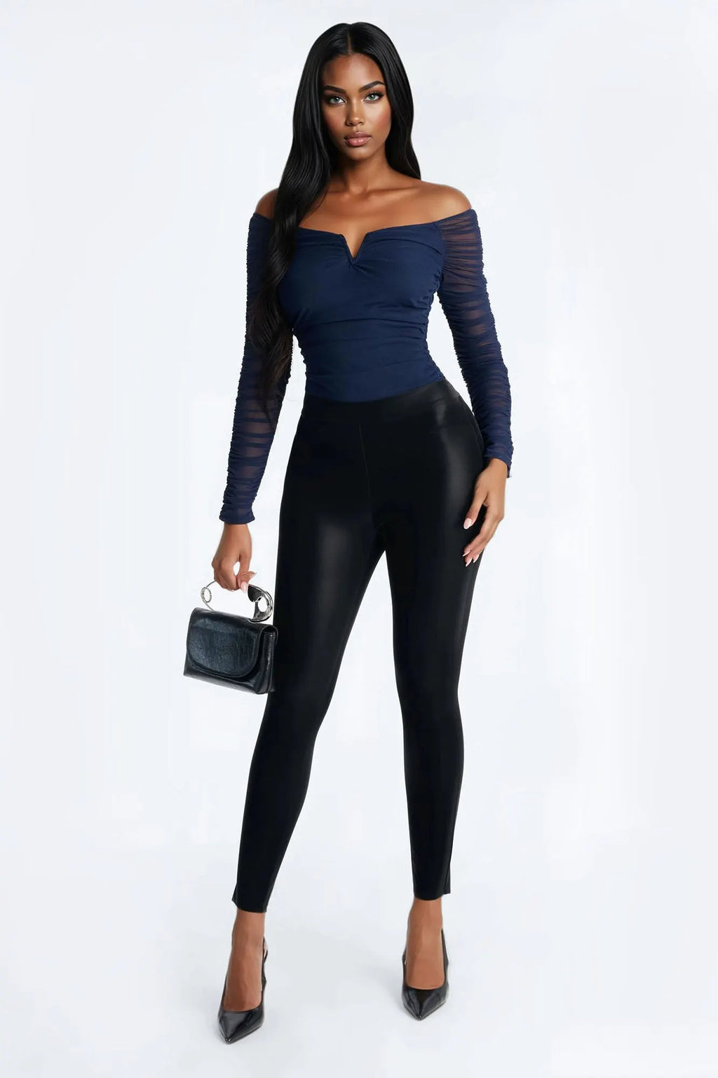 The Finer Things Mesh Bodysuit - Black