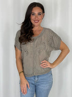 Crochet Round Neck Top (8 Colours)