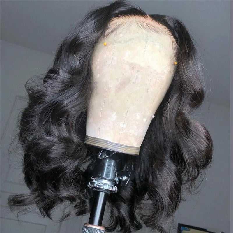 Medium Parted Wavy Curls Wigs