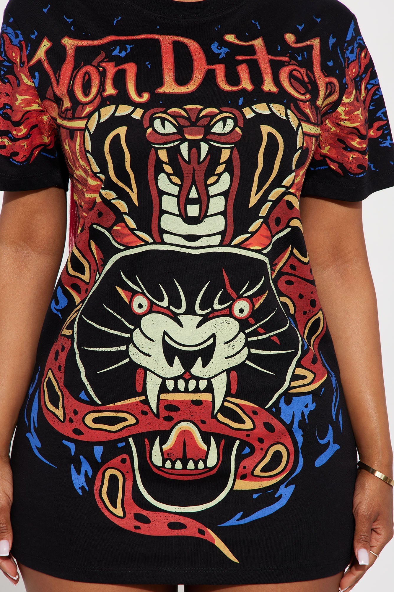 Von Dutch Flame T-Shirt Dress
