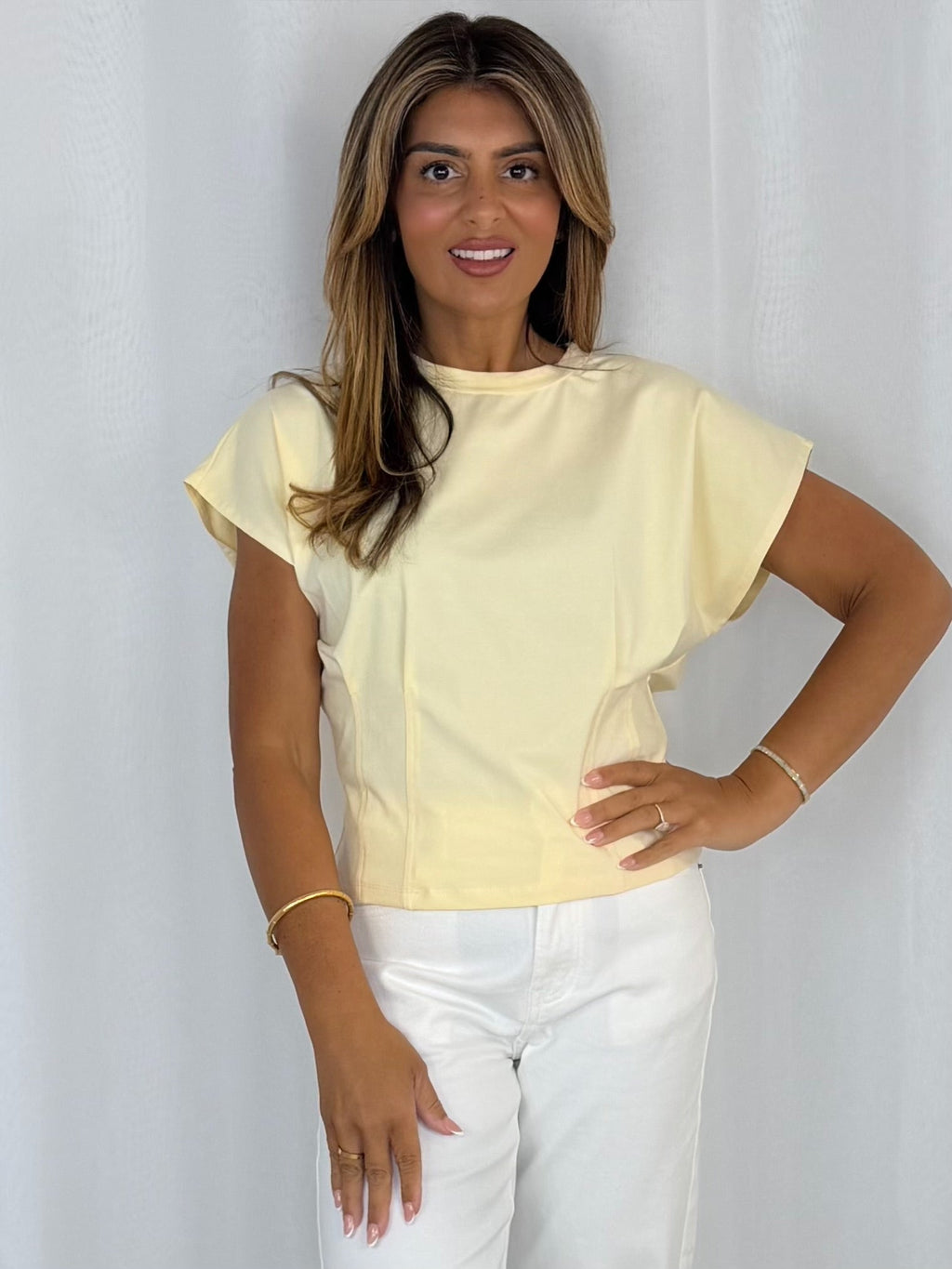 Batwing Corset Style Cinched Top (2 Colours)