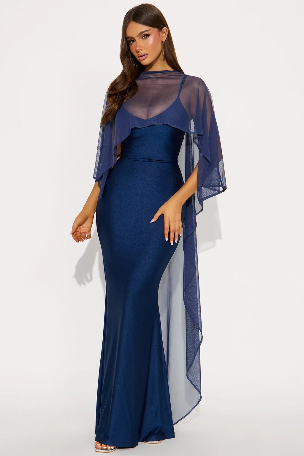 Staying True Satin Maxi Dress - Black
