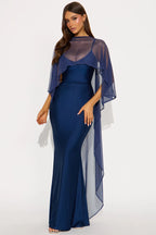 Staying True Satin Maxi Dress - Black