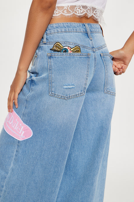 Von Dutch Eyeball Wide Leg Jeans