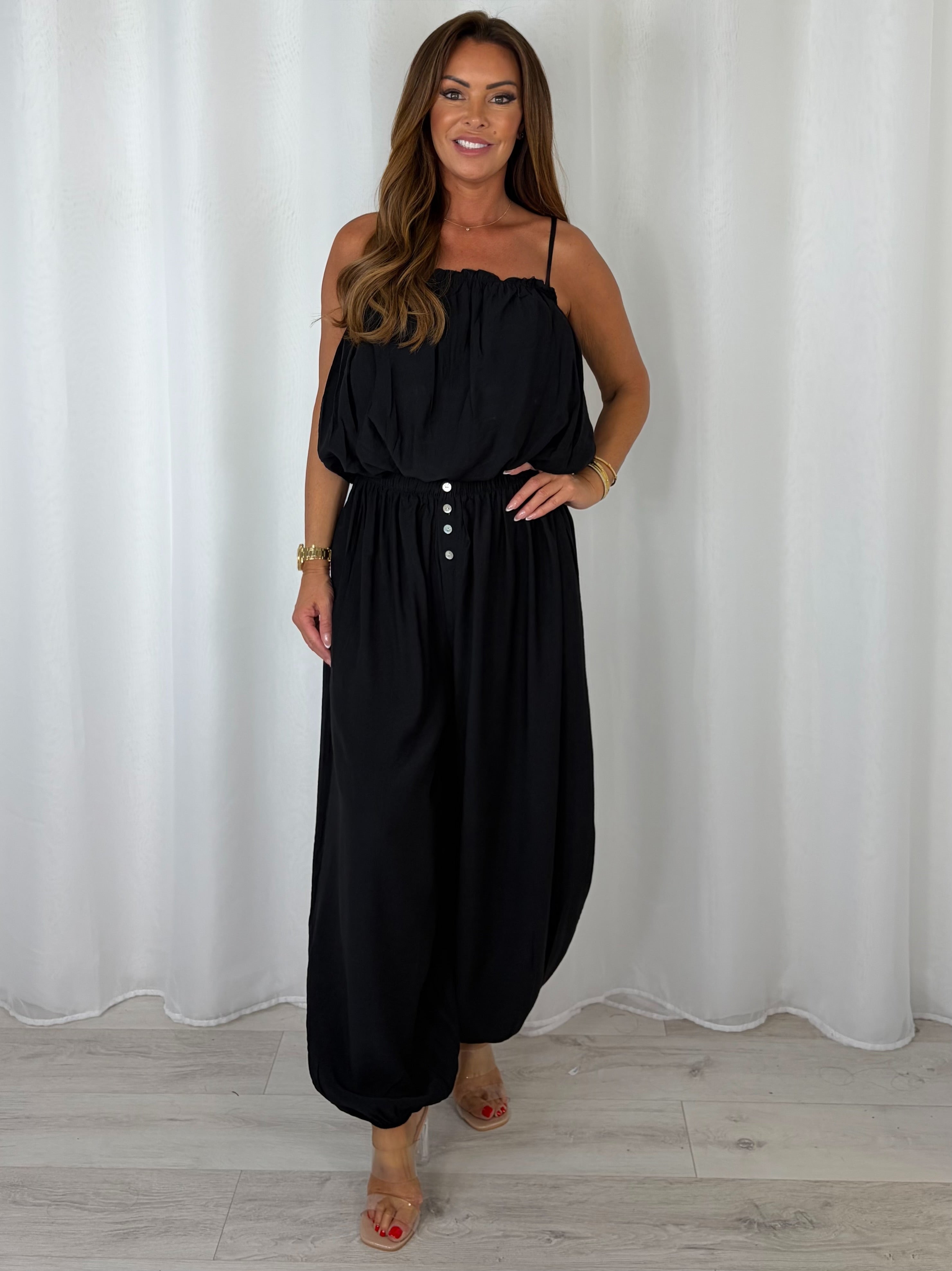 Balloon Strap Top And Trouser Co-Ord (8 Colours)