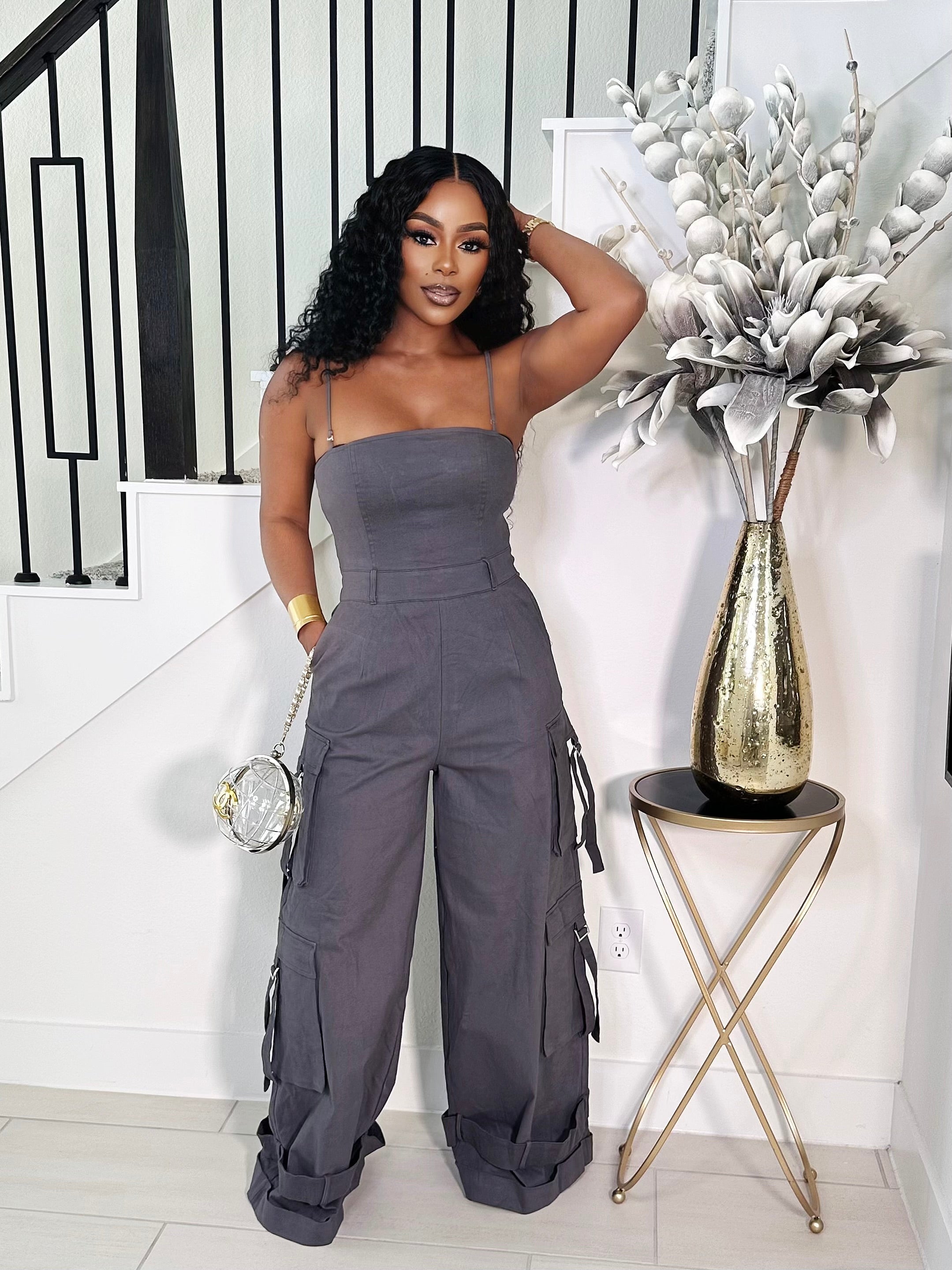 LORI CARGO JUMPSUIT