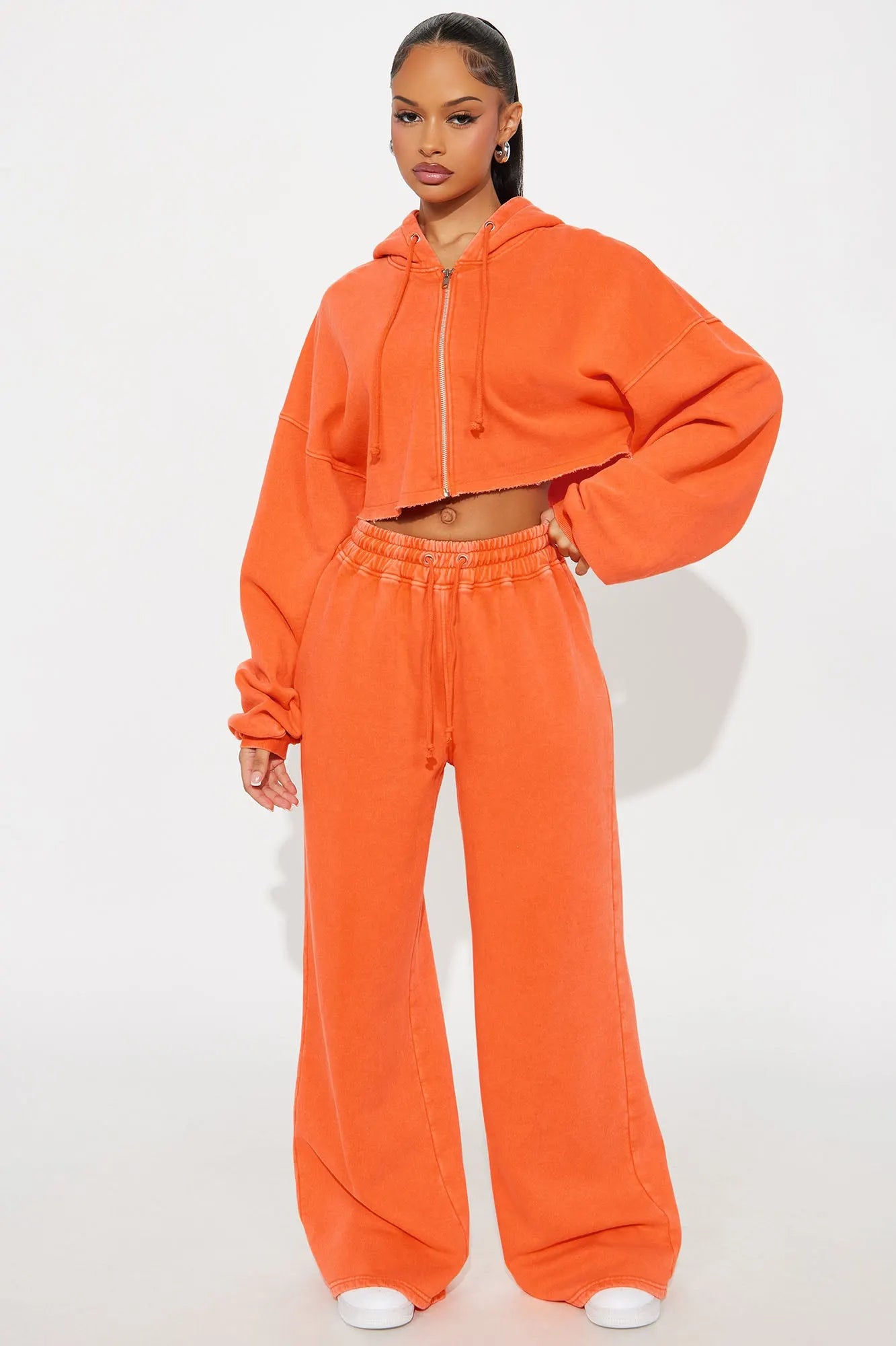 On The Go Fleece Pant Set - Blue