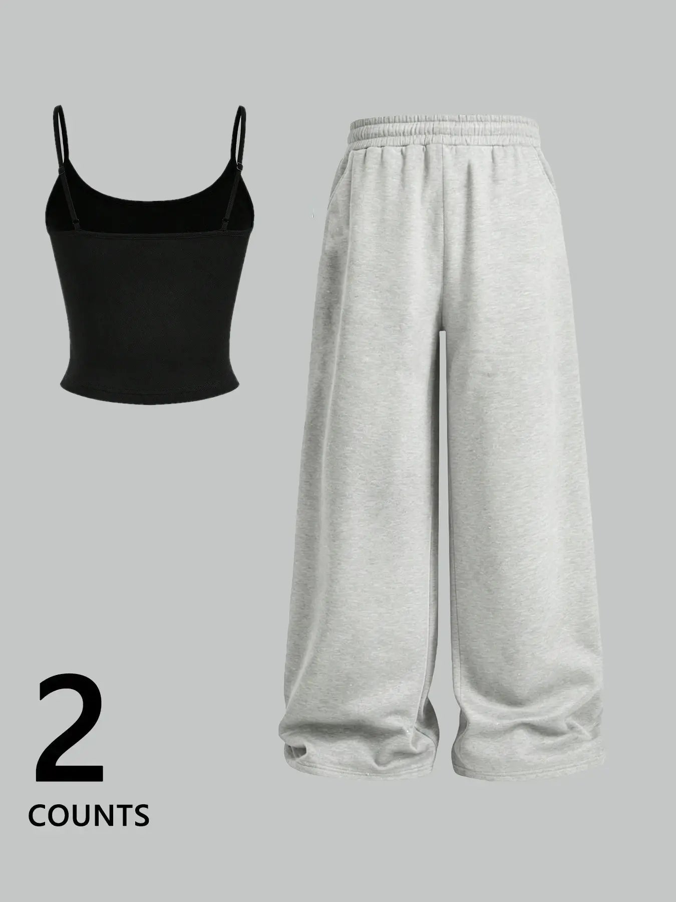 Women's Casual Loungewear Set, Star Moon Print Slim Fit Top and Loose Pants Set, Y2K American Street Style, Daily Wear for Campus and Home
