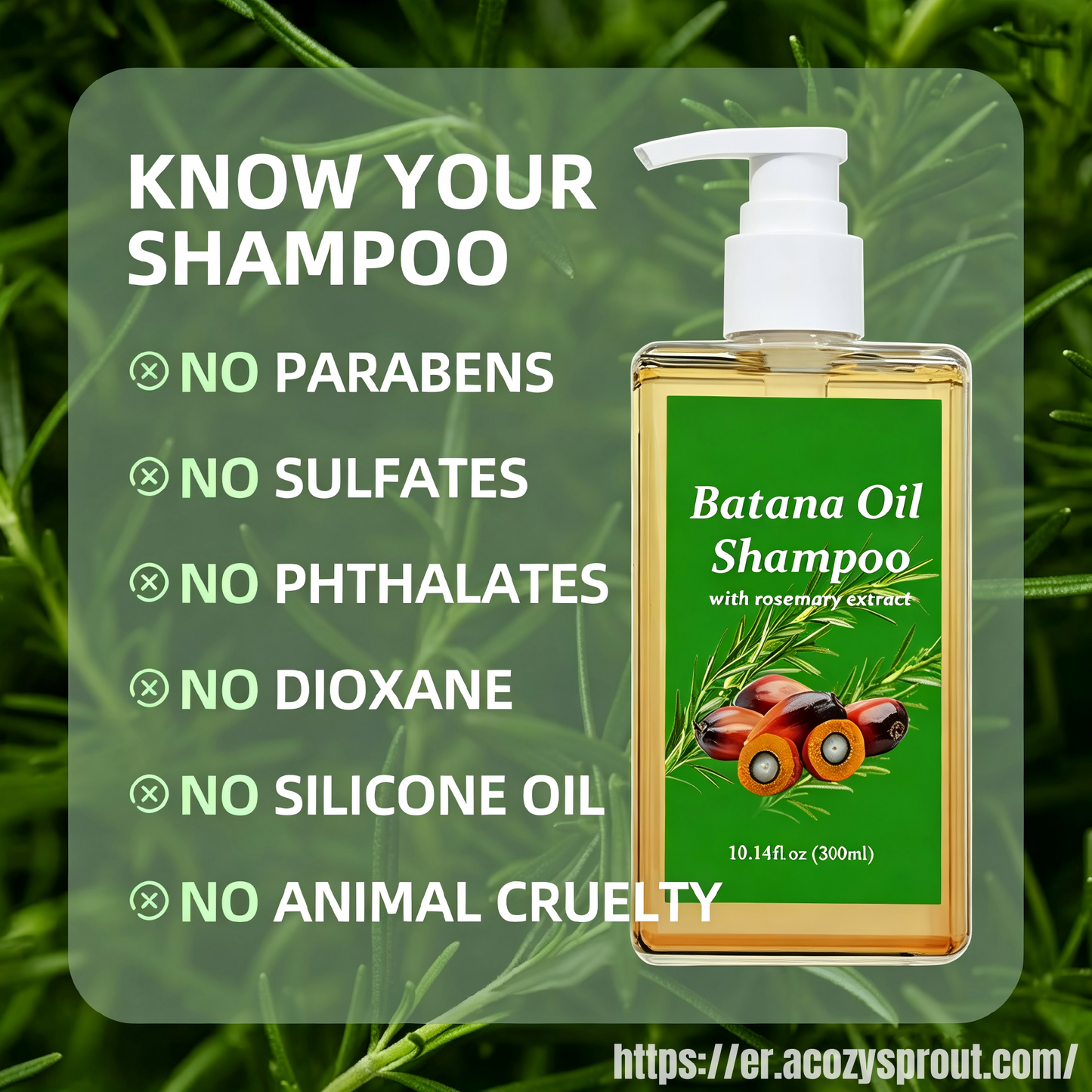 Gypsophila batana oil shampoo