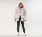 Manteau Glamour En Fourrure