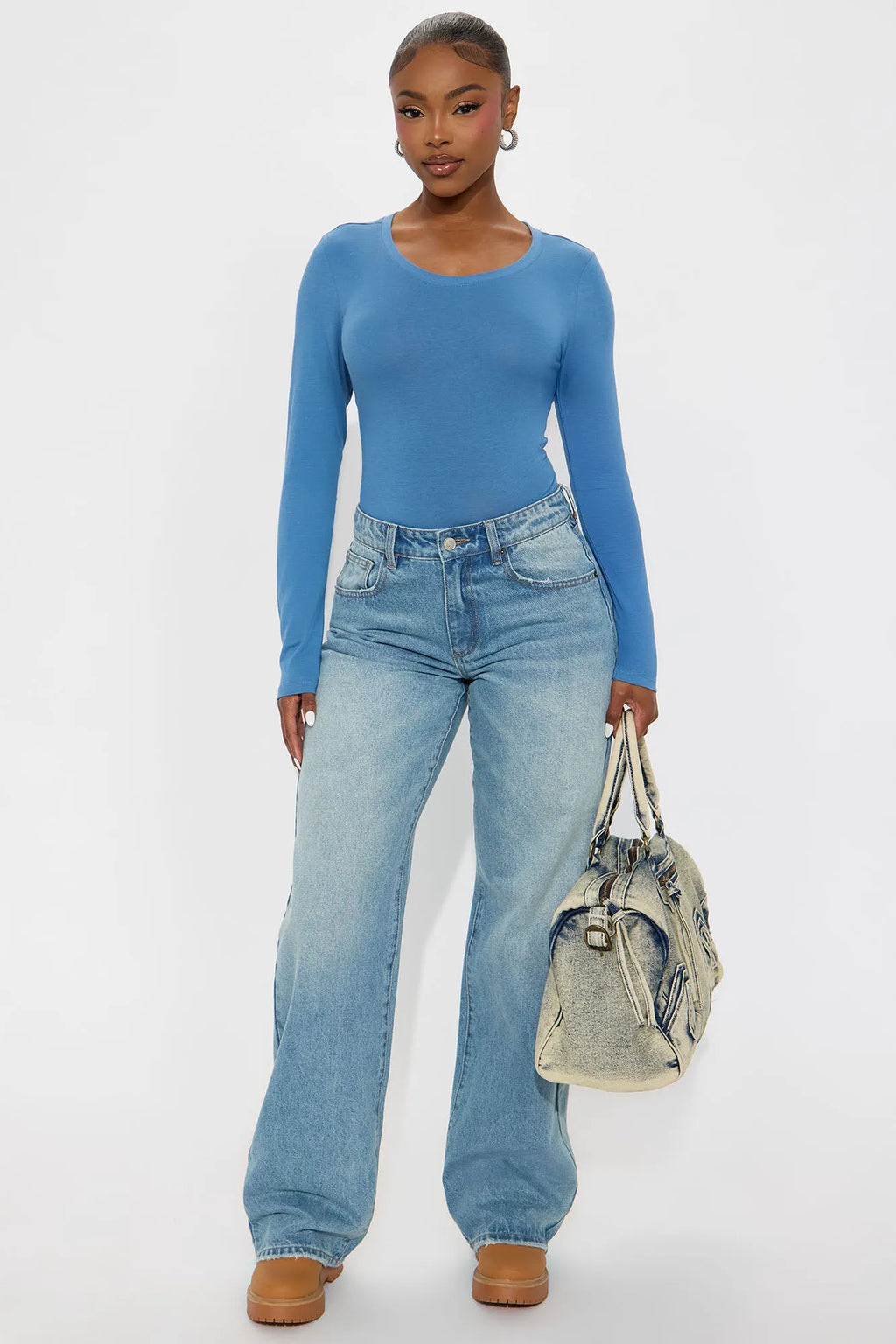 Sabrina Long Sleeve Tee - Camel
