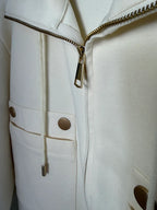 MONACO - Luxury Zip Up Co-Ord (Cream)
