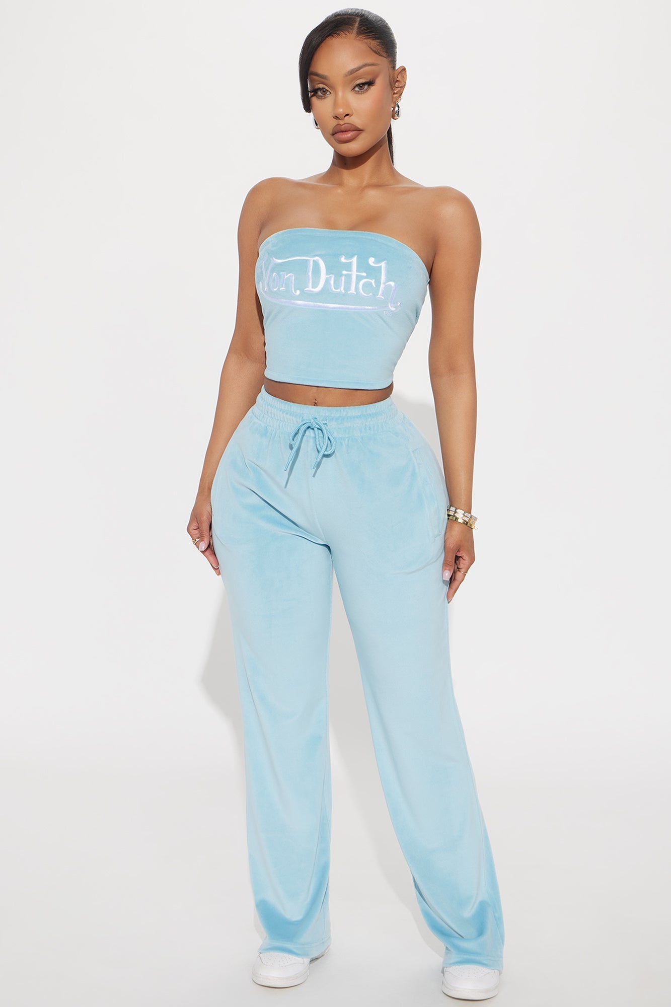 Von Dutch Velour Tube Top