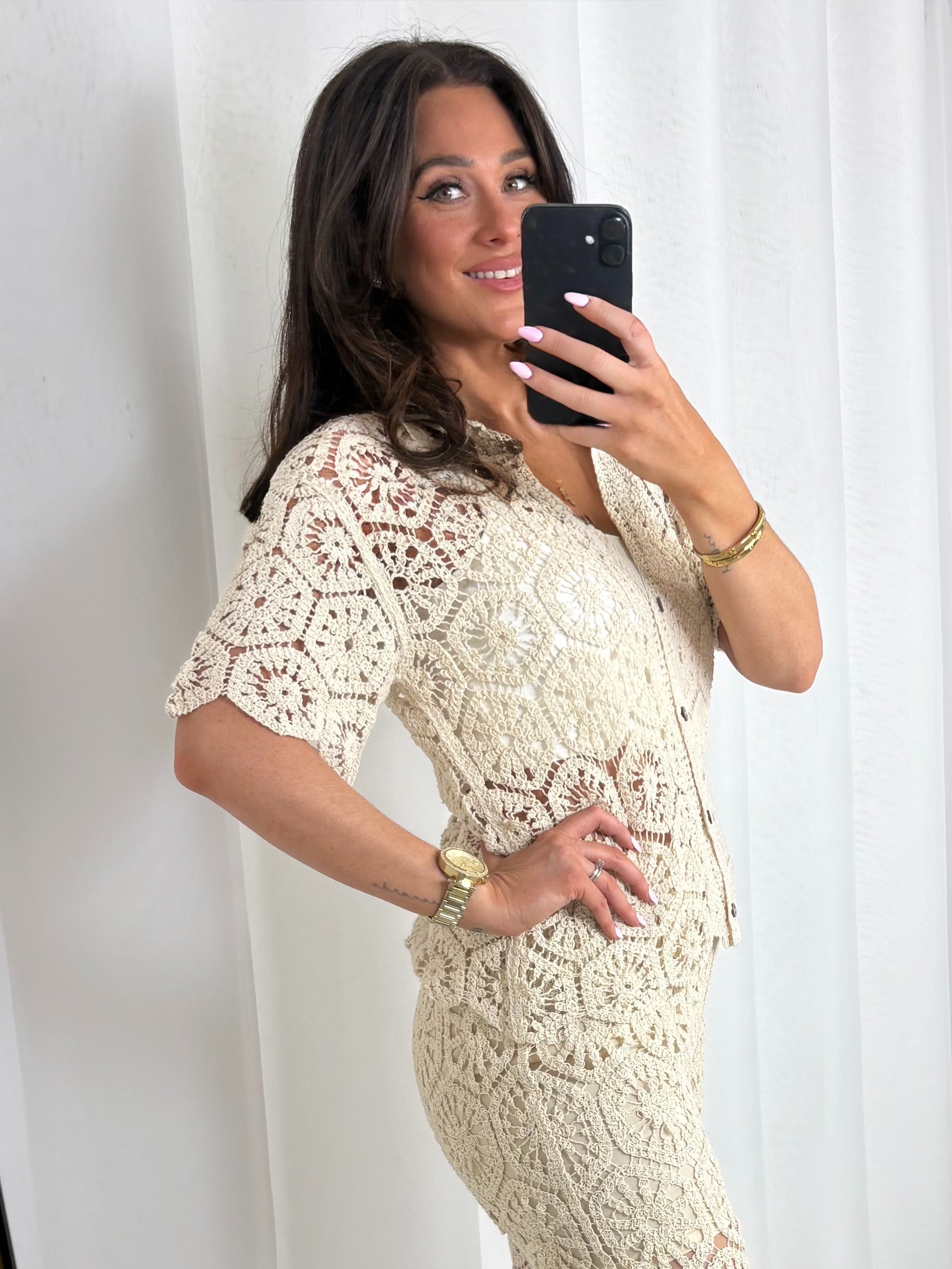 Crochet Top & Trouser Co-Ord (3 Colours)