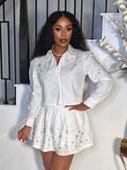DIAMONDS ON MY DRIP MINI SKIRT SET