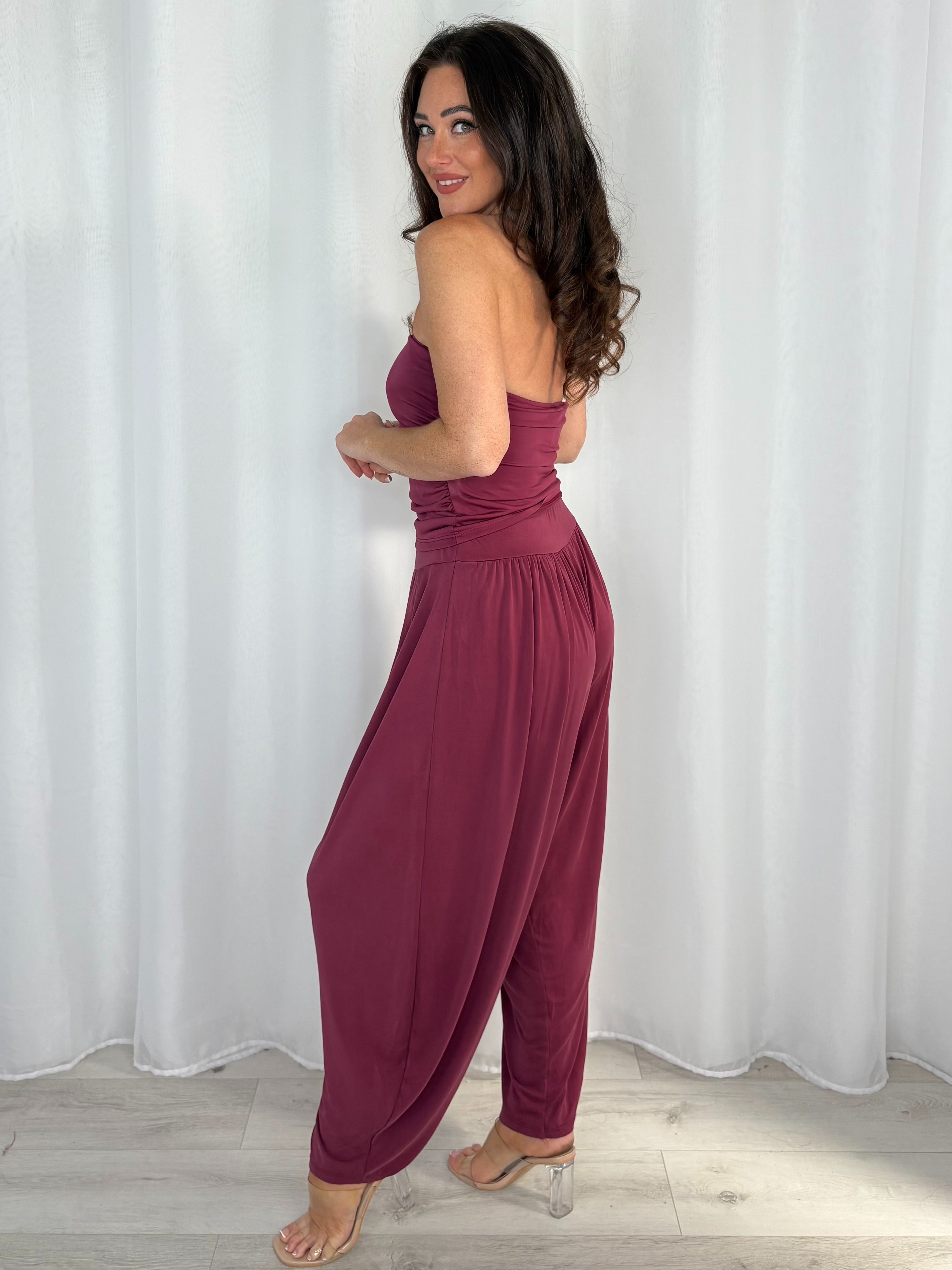 Bandeau Top And Harem Trouser Co-Ord (5 Colours)