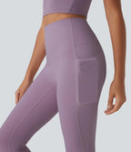 UltraSculptTM Cool Quick Dry High Waisted Tummy Control Shaping Yoga Leggings with Pockets-UPF50+