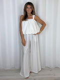Balloon Style Thick Strap Top And Gathered Trouser Co-Ord (10 Colours)