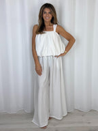 Balloon Style Thick Strap Top And Gathered Trouser Co-Ord (10 Colours)