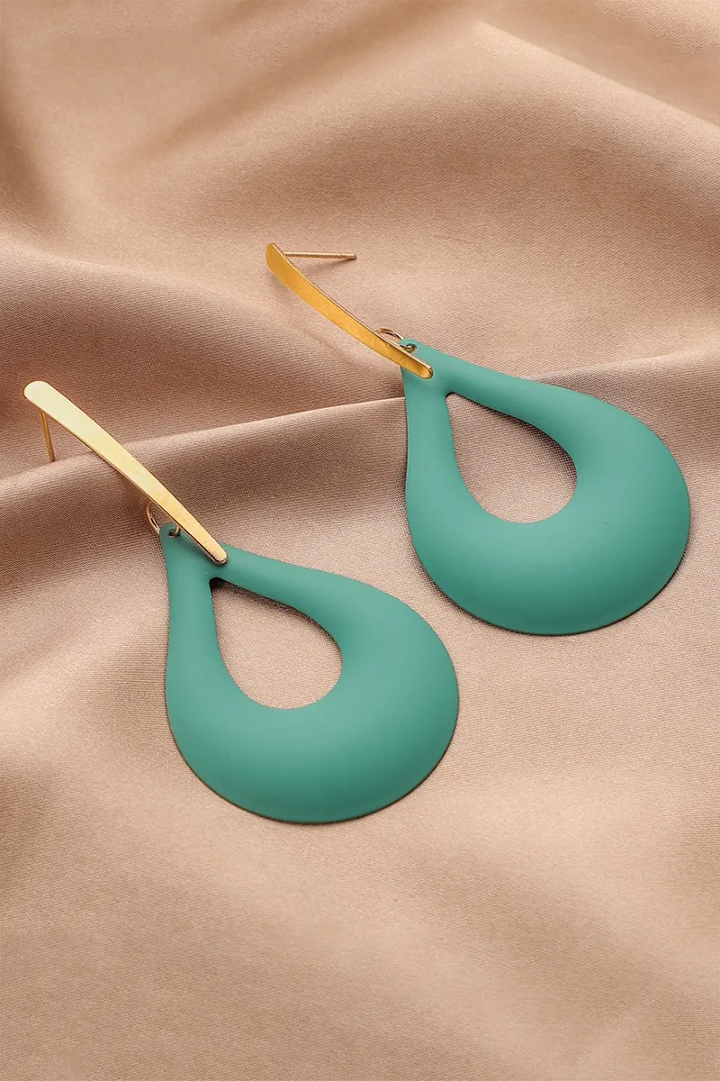 Cutout Drop-Shaped Fashionable Dangle Earrings