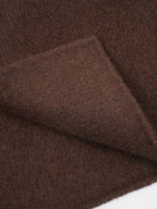 Women's Elegant Solid Color Waist Tie Fuzzy Cuff Wrap Coat, Premium Plush Long Sleeve Thermal Coat, Outerwear Jacket for Fall & Winter(CN/US)