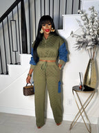 MIXED FEELINGS HOODED JOGGER STYLE PANTS SET